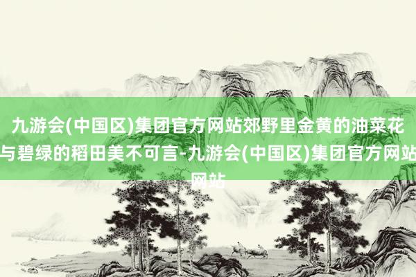 九游会(中国区)集团官方网站郊野里金黄的油菜花与碧绿的稻田美不可言-九游会(中国区)集团官方网站