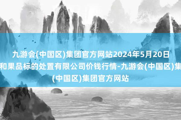 九游会(中国区)集团官方网站2024年5月20日新疆九鼎沸和果品标的处置有限公司价钱行情-九游会(中国区)集团官方网站