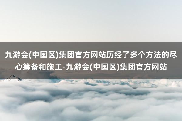 九游会(中国区)集团官方网站历经了多个方法的尽心筹备和施工-九游会(中国区)集团官方网站