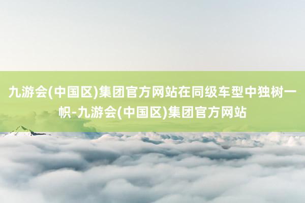 九游会(中国区)集团官方网站在同级车型中独树一帜-九游会(中国区)集团官方网站