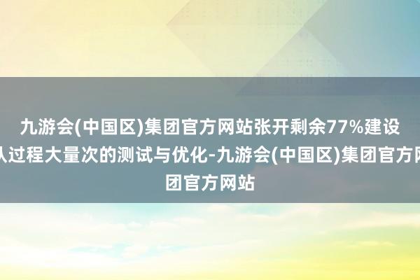 九游会(中国区)集团官方网站张开剩余77%建设团队过程大量次的测试与优化-九游会(中国区)集团官方网站