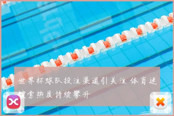 世界杯球队投注渠道引关注 体育迷搜索热度持续攀升